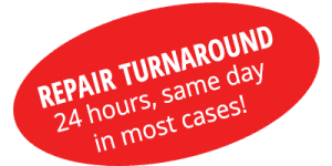 Repair Turnaround in 24 Hours 